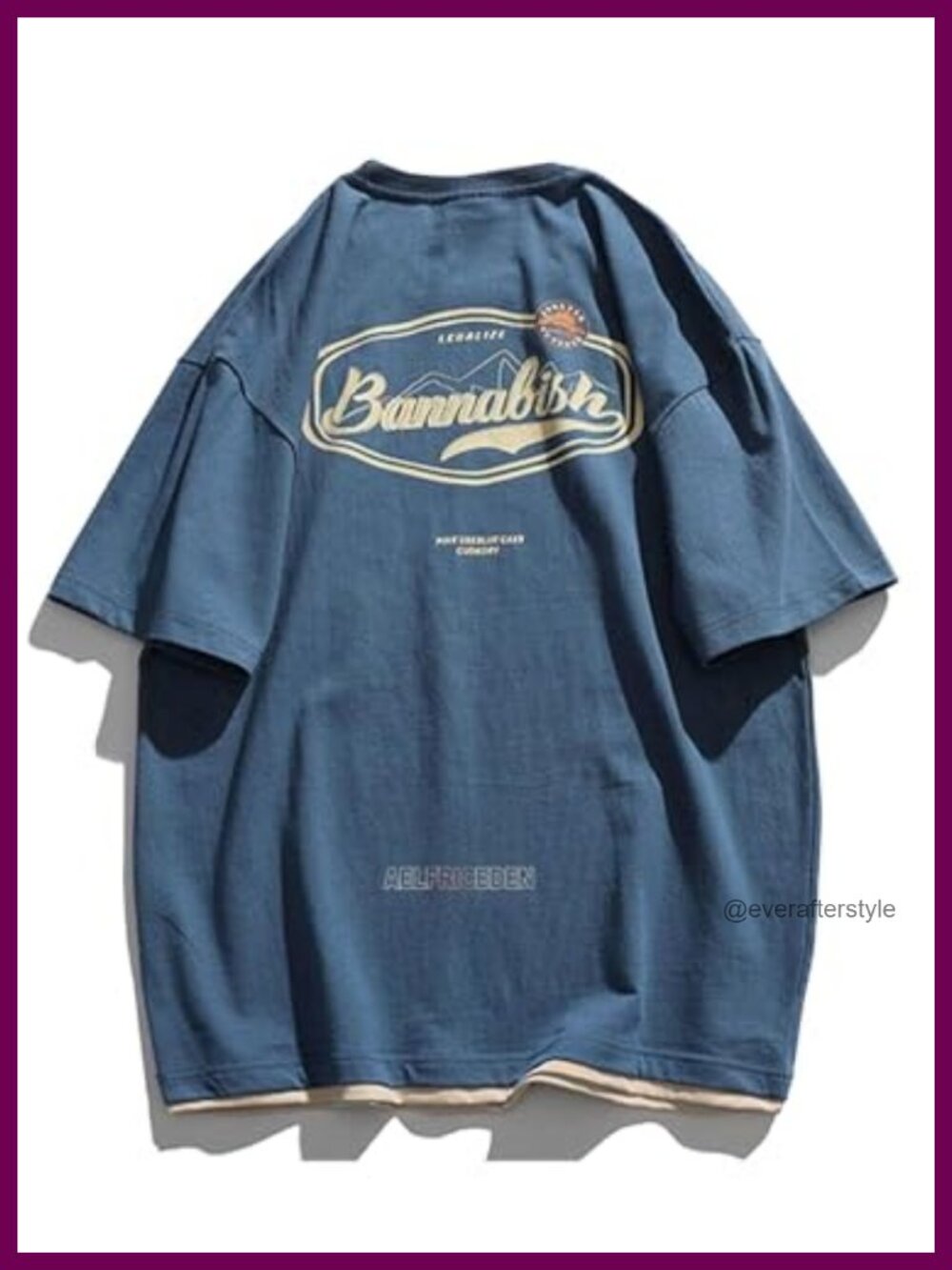 Oversized Graphic Tee Cotton Crew Neck Casual Unisex Streetwear Top
